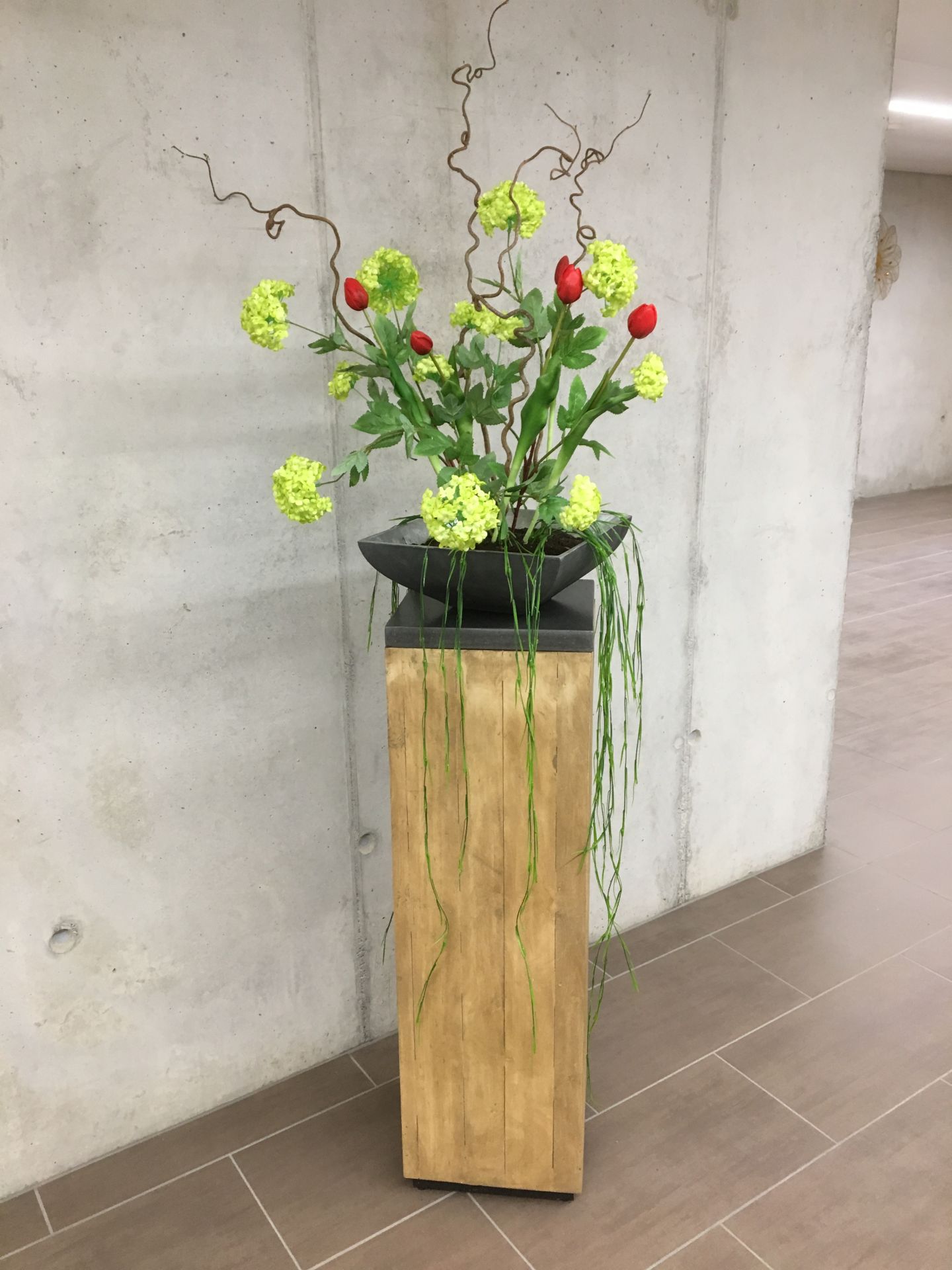 Podest Säule Dekosäule aus Recycling Holz 100 cm hoch, Braun | eBay